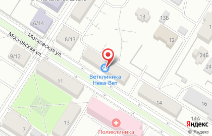 Ветеринарный центр Cryovet на Московской улице на карте