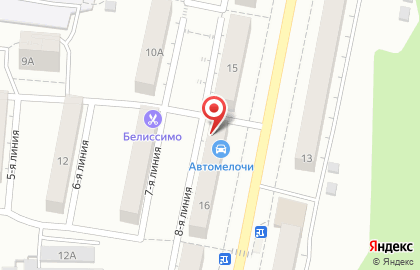 Продуктовый магазин Меридиан в Челябинске на карте