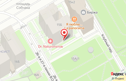 Клиника Кивач в Василеостровском районе на карте