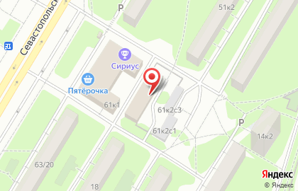 Хостел Уютное местечко на Севастопольском проспекте на карте