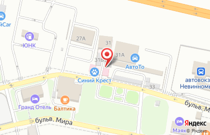 Автосервис в Ставрополе на карте