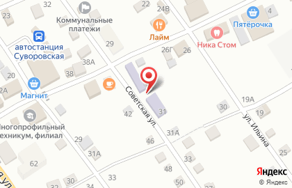 Детский сад Малыш №3 на Советской улице на карте