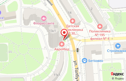 Банкомат МБА-Москва на улице Толбухина на карте