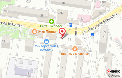 Магазин Сегодня-Пресс-Воронеж на улице Писателя Маршака на карте