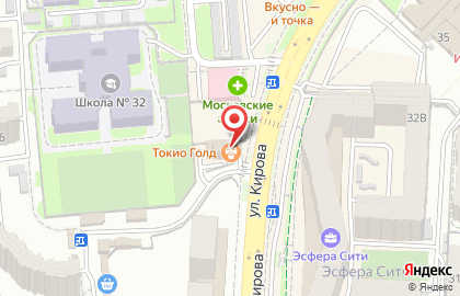Суши-бар Tokio gold на Московской улице на карте