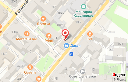Супермаркет Дикси на Большой Пушкарской улице, 8 на карте