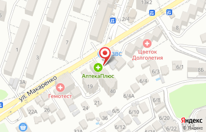 Кабинет эпиляции на улице Макаренко на карте