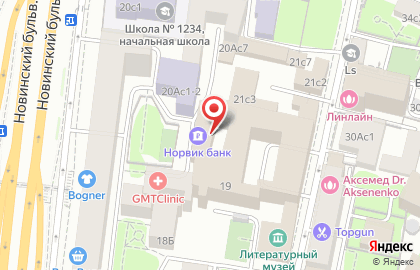 Норвик банк в Москве на карте