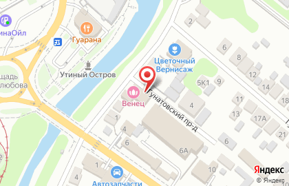 Развлекательный центр Венец в Железнодорожном округе на карте