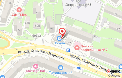 Дискаунтер цветов и подарочной упаковки Норита-Бизнес Букет на проспекте Красного Знамени на карте