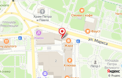 Киоск по продаже фастфудной продукции на площади Петра Великого на карте