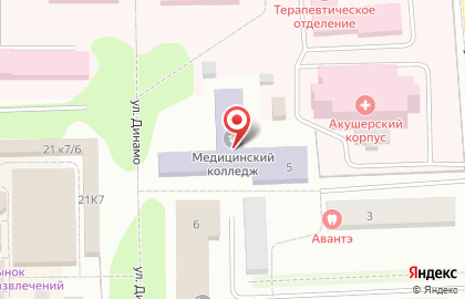 Глазовский филиал Республиканский медицинский колледж им. героя Советского Союза Ф.А. Пушиной на карте
