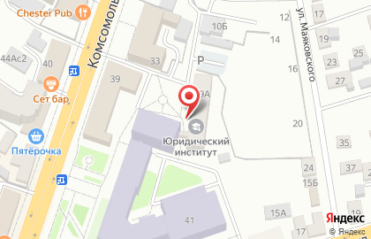Орловский государственный университет им. И.С. Тургенева на Комсомольской улице, 39а на карте