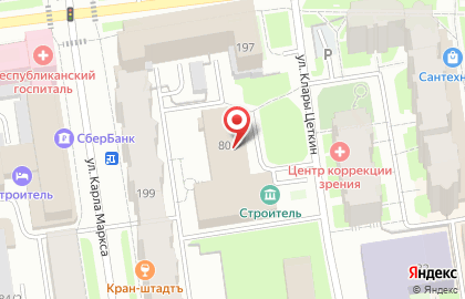 Медицинский центр Да Винчи на улице Клары Цеткин на карте