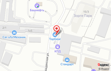 Автокомплекс TopGear в Советском районе на карте