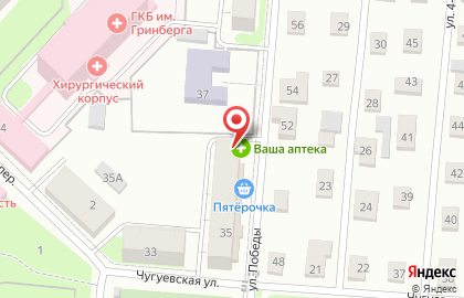 Магазин товаров смешанного типа в Кировском районе на карте