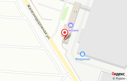 Продуктовый магазин Гармония на Железнодорожной улице на карте