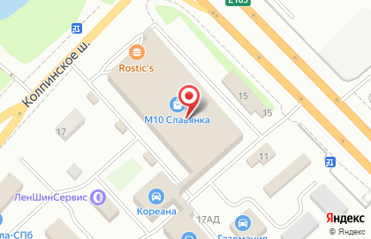 Петербургская аккумуляторная компания АКВ98 на территории Московской Славянки на карте