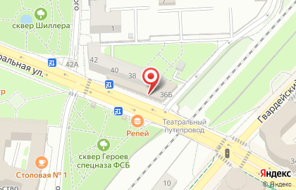 Магазин Театр подарков в Калининграде на карте