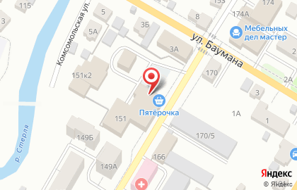 Супермаркет Пятёрочка на улице Карла Маркса на карте