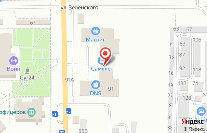 Торговый центр Самолет в Ростове-на-Дону на карте