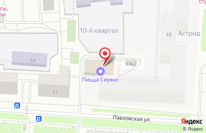 Компания по аренда помещений Ладога на Павловской улице на карте