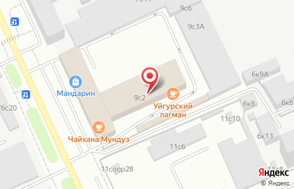 Мандарин в Москве на карте