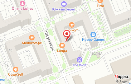 Магазин настольных игр Hobby Games на Парусной улице на карте