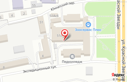 Магазин автозапчастей Престиж на улице Красной Звезды на карте