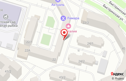Частный детский сад Золотой Ключик на Быстринской улице на карте
