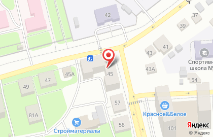 Сеть фирменных магазинов на улице Баранова на карте