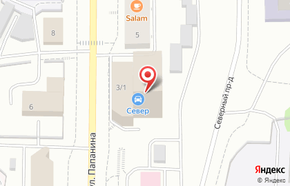 Компьютерная академия TOP на улице Папанина на карте