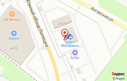 Магазин сантехнического оборудования Акватория на Ангарской улице на карте