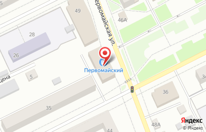 Супермаркет Магнит на Первомайской улице на карте