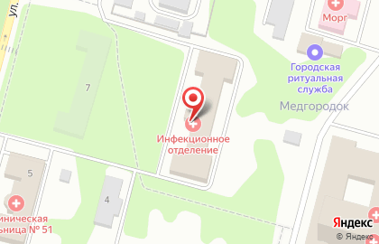 Клиническая больница №51 Фмба в Железногорске на карте