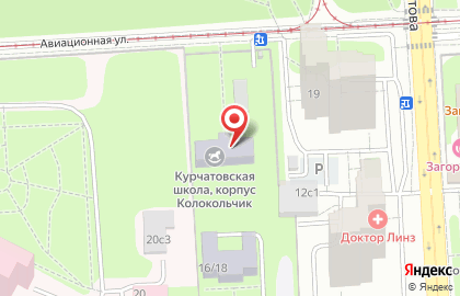 Курчатовская школа в Москве на карте