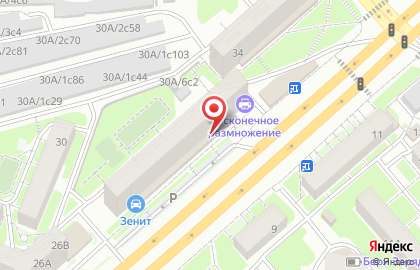 Мобильный сервисный центр Exion-экспресс на улице Партизана Железняка на карте