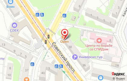 Банкомат СберБанк на Советском проспекте, 38 на карте