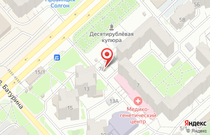 Продуктовый магазин в Красноярске на карте