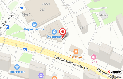 Пиццерия Виват Пицца на Петрозаводской улице на карте