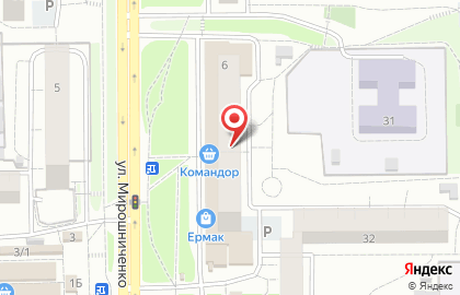 Ветеринарный дискаунтер Zoofarma на улице Мирошниченко на карте