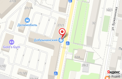 Магазин Добрынинский на Электрозаводской улице, 27 стр 1 на карте