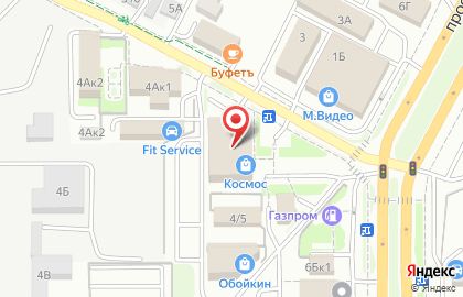Автосервис FIT SERVICE на 1-ой Промышленной улице в Ставрополе на карте