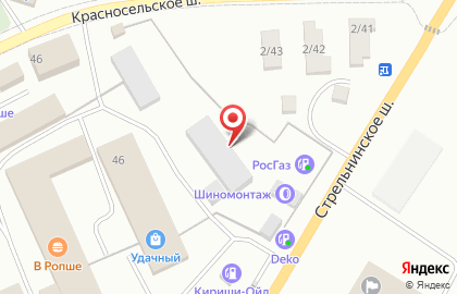 Невский Камень на Ропшинском шоссе на карте