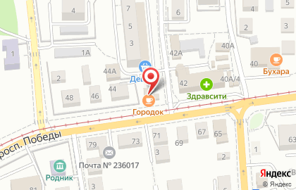 Городок в Калининграде на карте