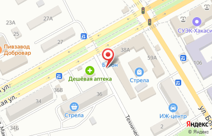 Киоск по продаже печатной продукции Лига Пресс на Советской улице на карте