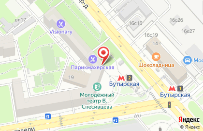 Парикмахерская в Москве на карте