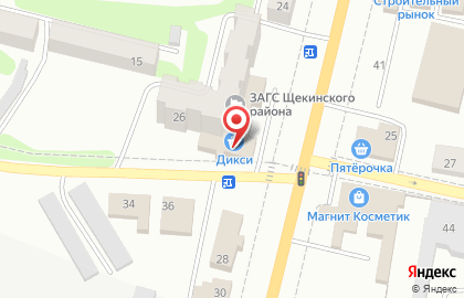 Супермаркет Дикси на Советской улице на карте