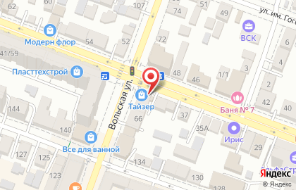 Магазин автотоваров Avtozip64 в Кировском районе на карте