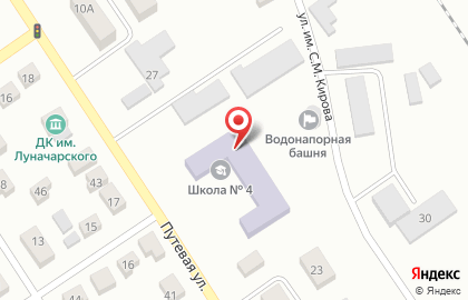 Основная общеобразовательная школа №4 в Челябинске на карте